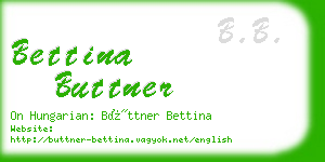 bettina buttner business card